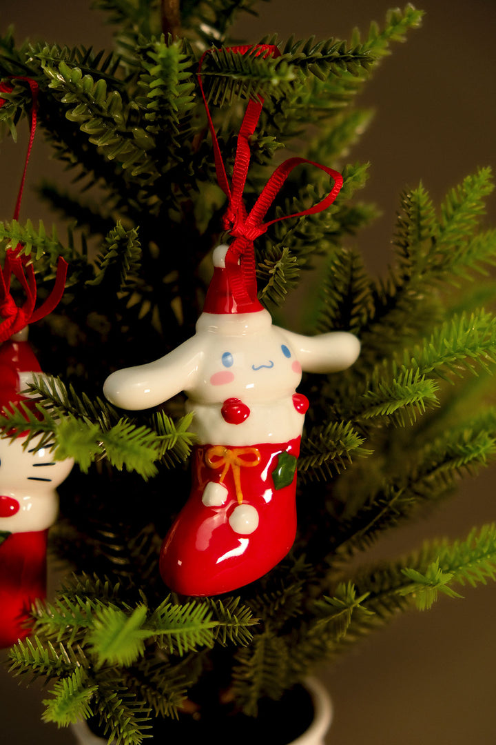 Hello Kitty and Cinnamoroll Holiday Ornament Gift Set