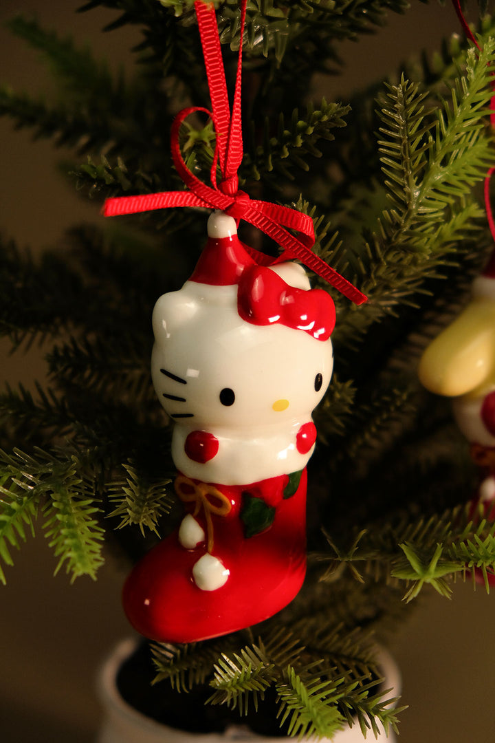 Hello Kitty & Pompompurin Holiday Ornament Gift Set