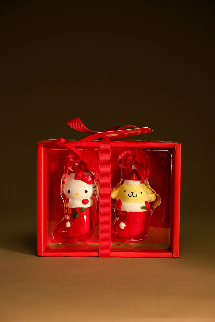 Hello Kitty & Pompompurin Holiday Ornament Gift Set
