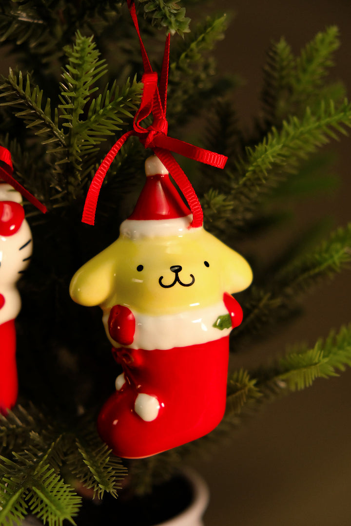 Hello Kitty & Pompompurin Holiday Ornament Gift Set