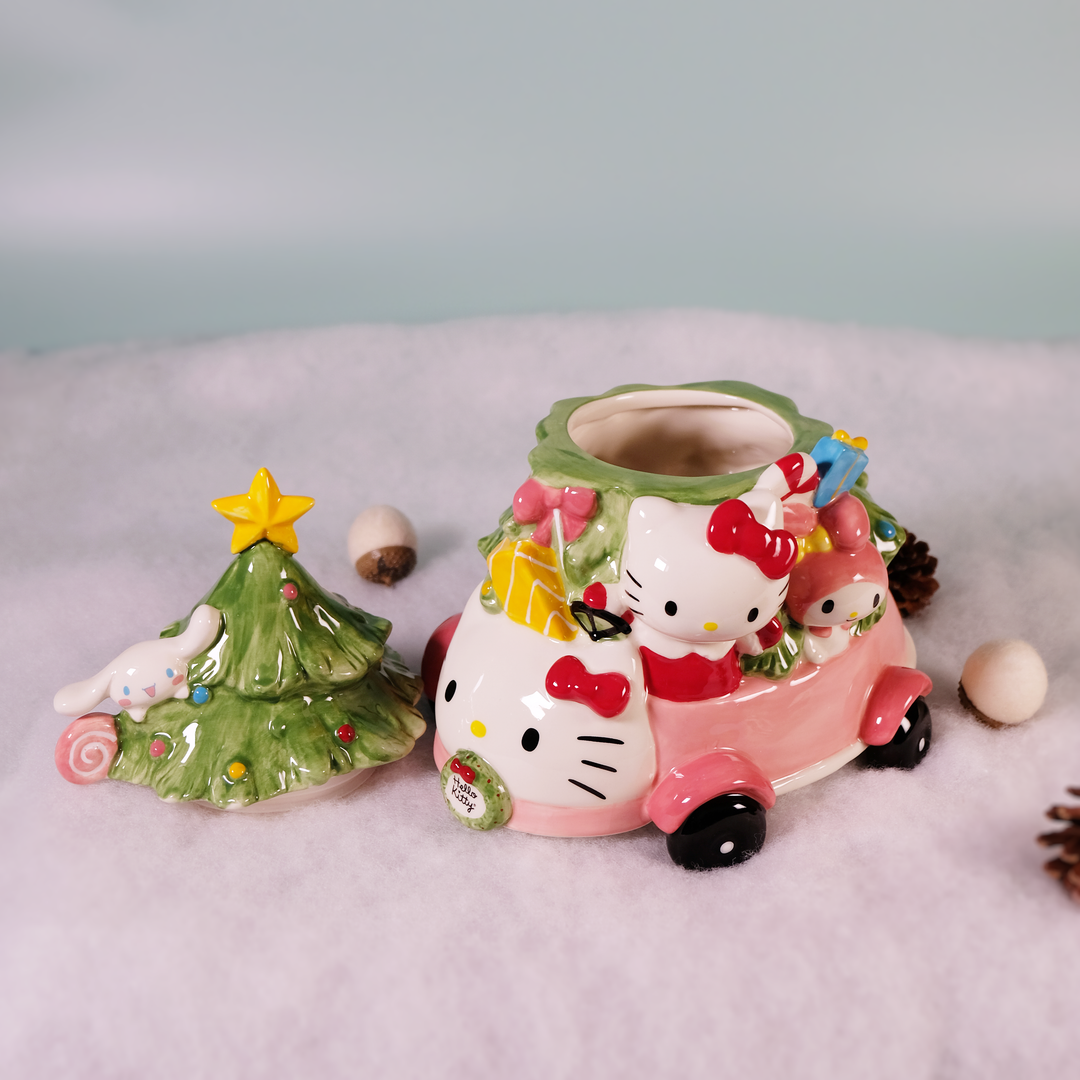 Hello Kitty and Friends Holiday Joy Ride Cookie Jar