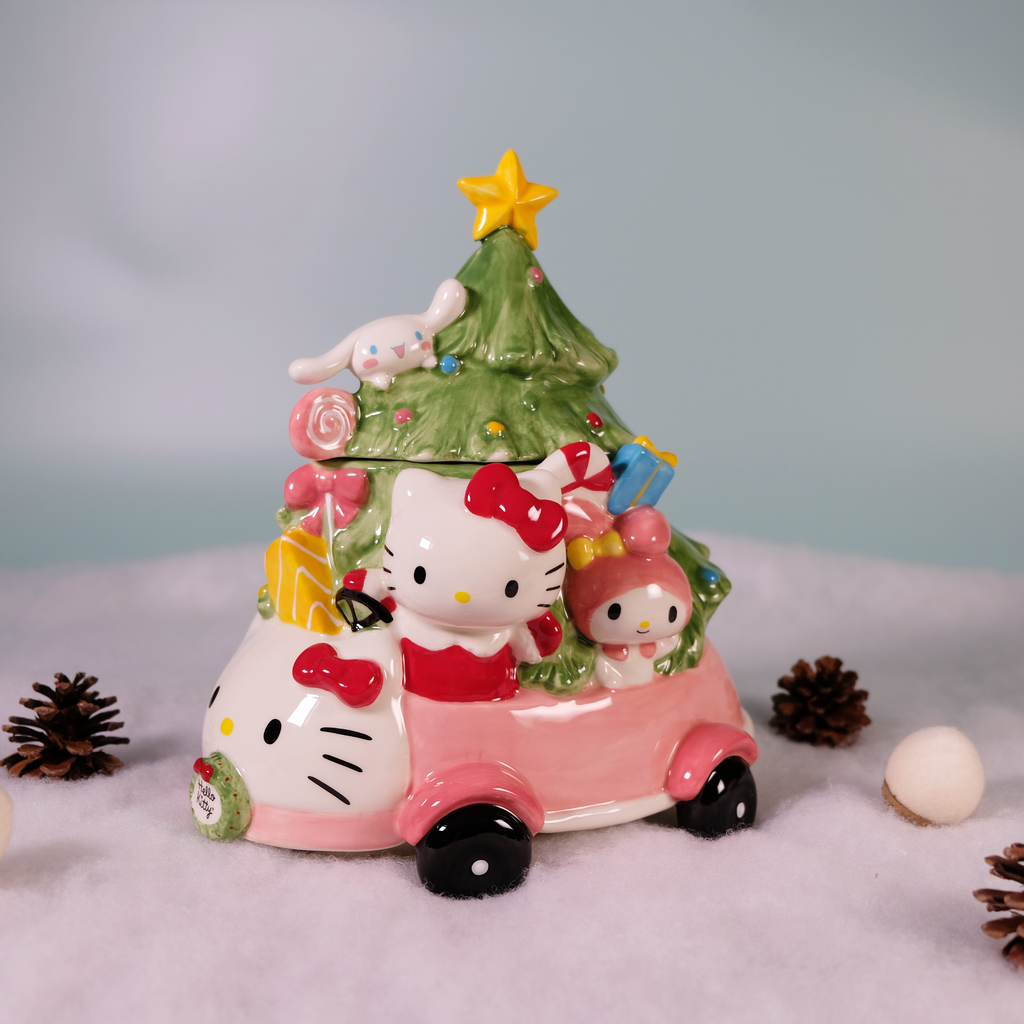 Hello Kitty ストラップセット クリスマス Hello Kitty and Friends Holiday Joy Ride Cookie Jar