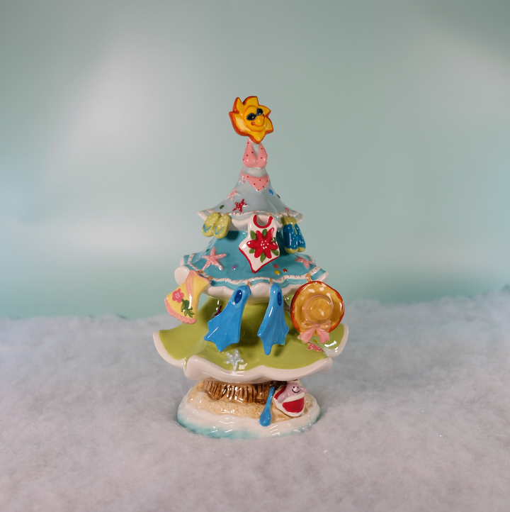 Christmas Beach Tree Figurine