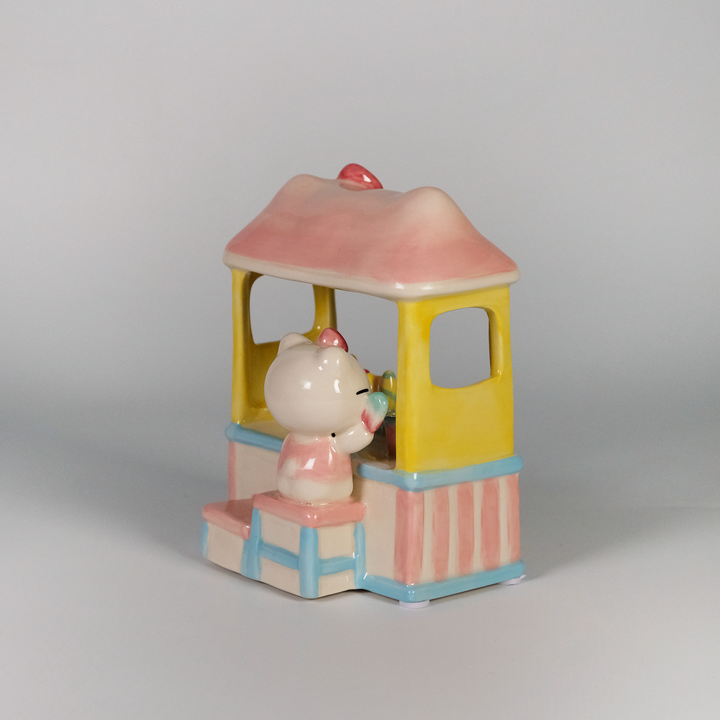 Hello Kitty Popsicle Stand Figurine