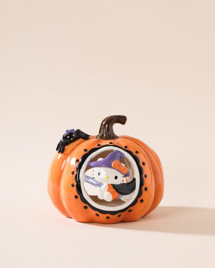 Hello Kitty Pumpkin Cutout Candle House