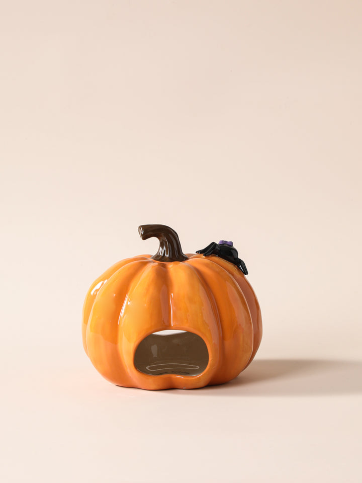 Hello Kitty Pumpkin Cutout Candle House