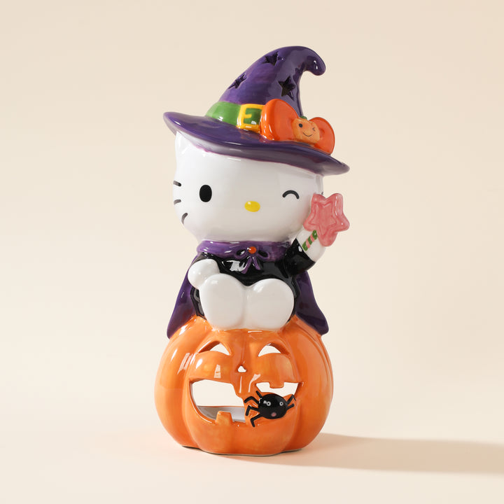 Hello Kitty Witch Pumpkin Candle House