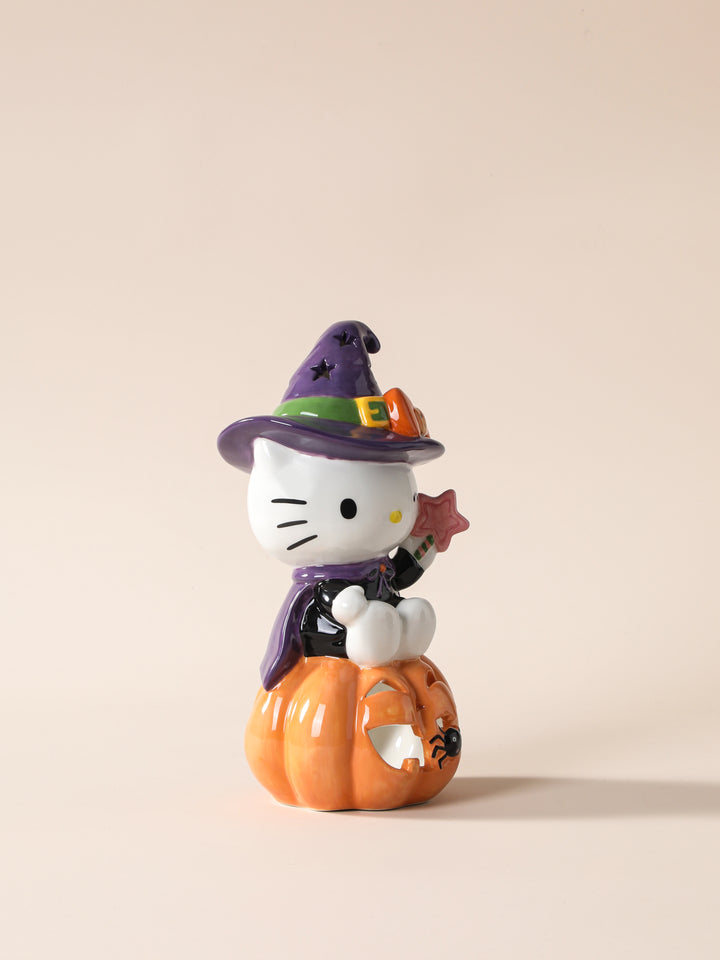Hello Kitty Witch Pumpkin Candle House