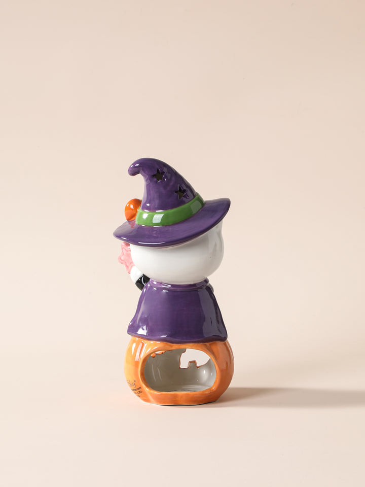 Hello Kitty Witch Pumpkin Candle House