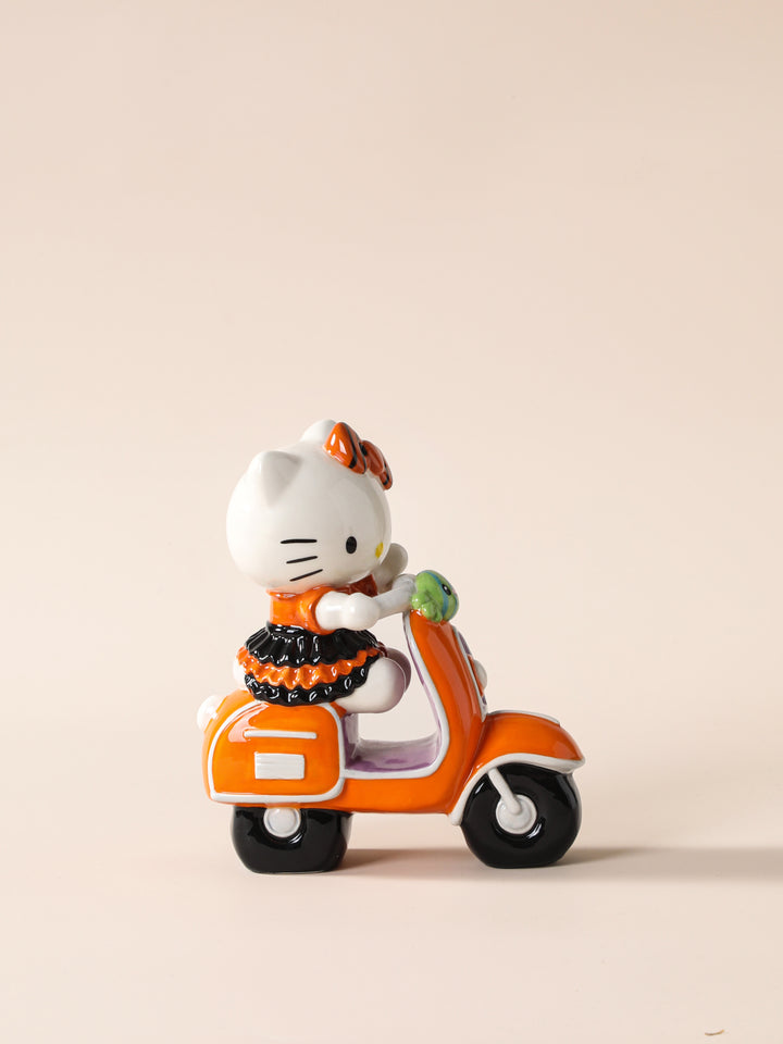 Hello Kitty Halloween Orange Scooter Figurine