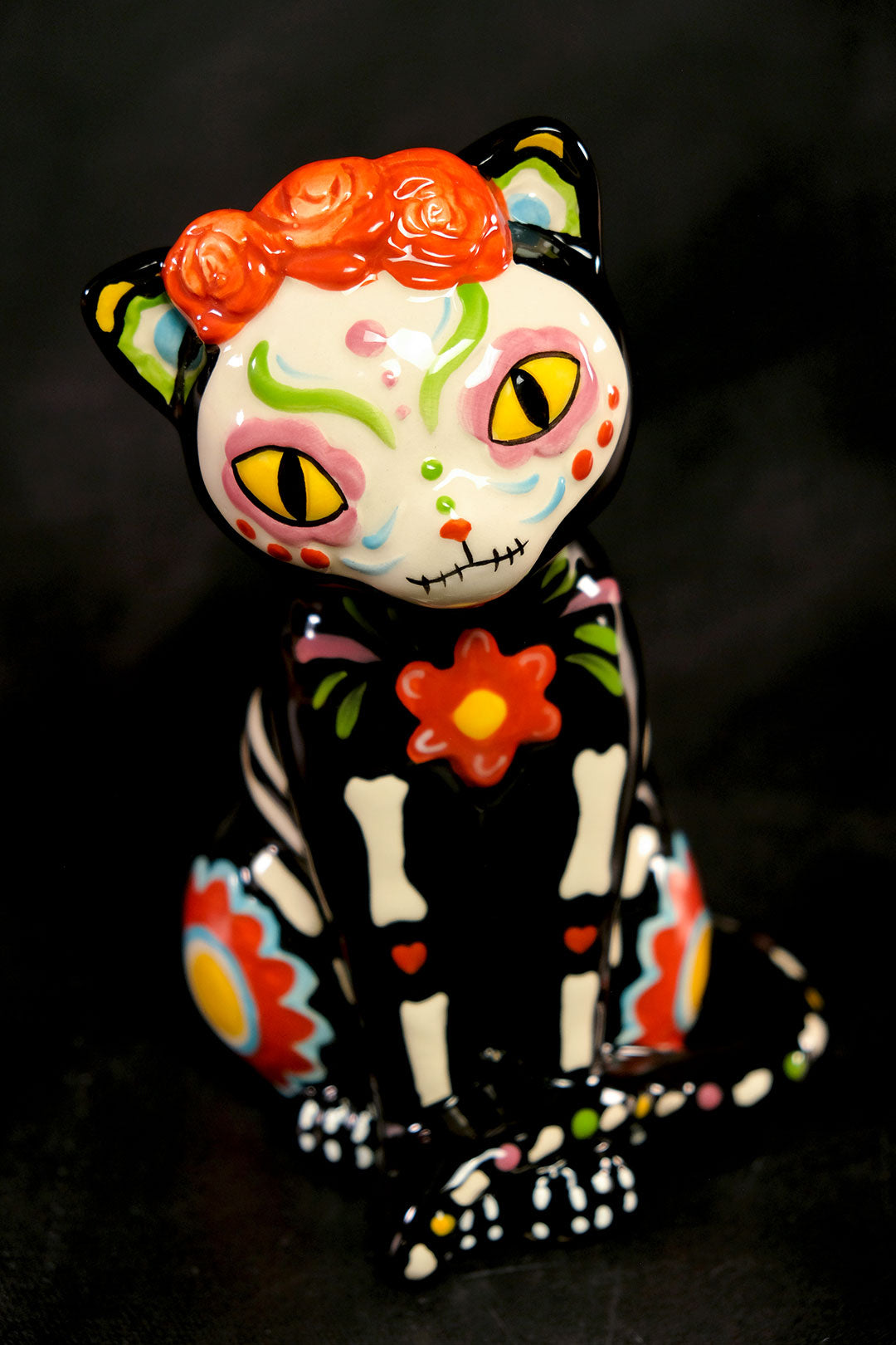 Diandre Day of the Dead Cat Figurine