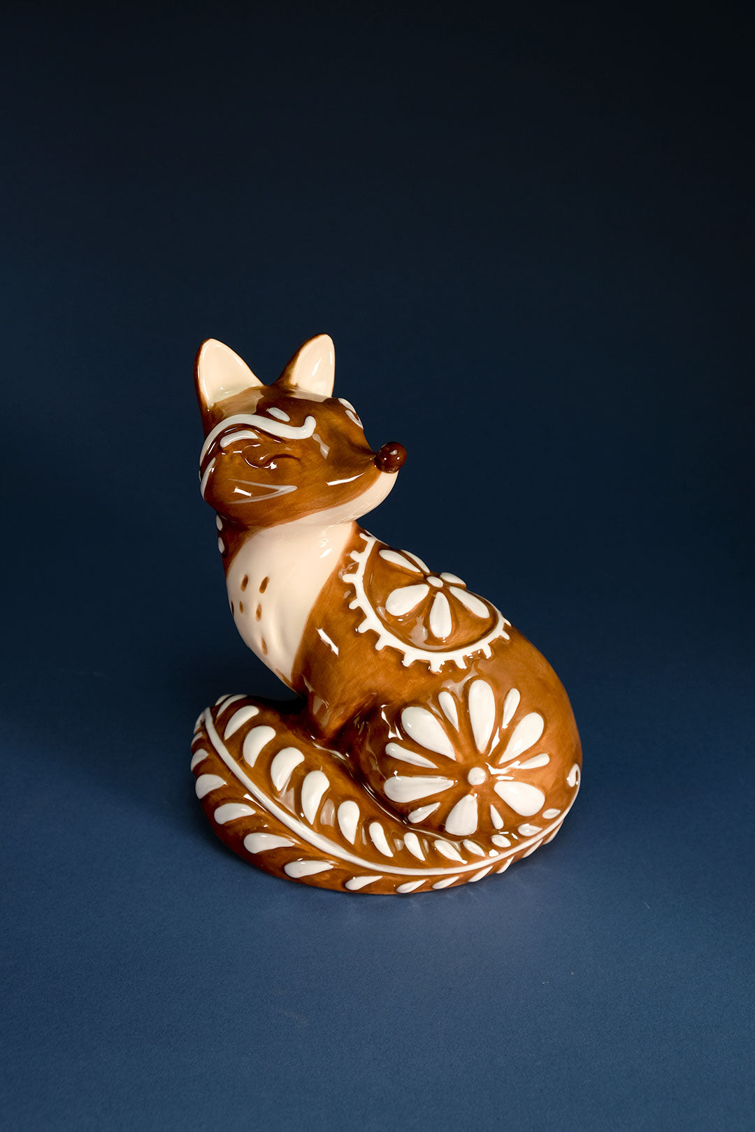 Winter Whisper Fox Figurine