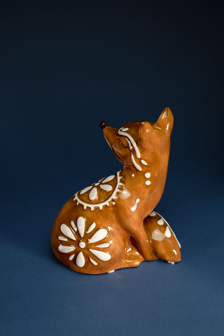 Winter Whisper Fox Figurine
