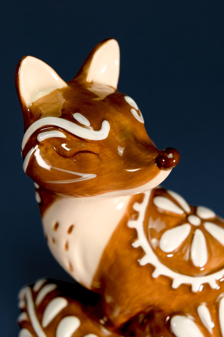 Winter Whisper Fox Figurine