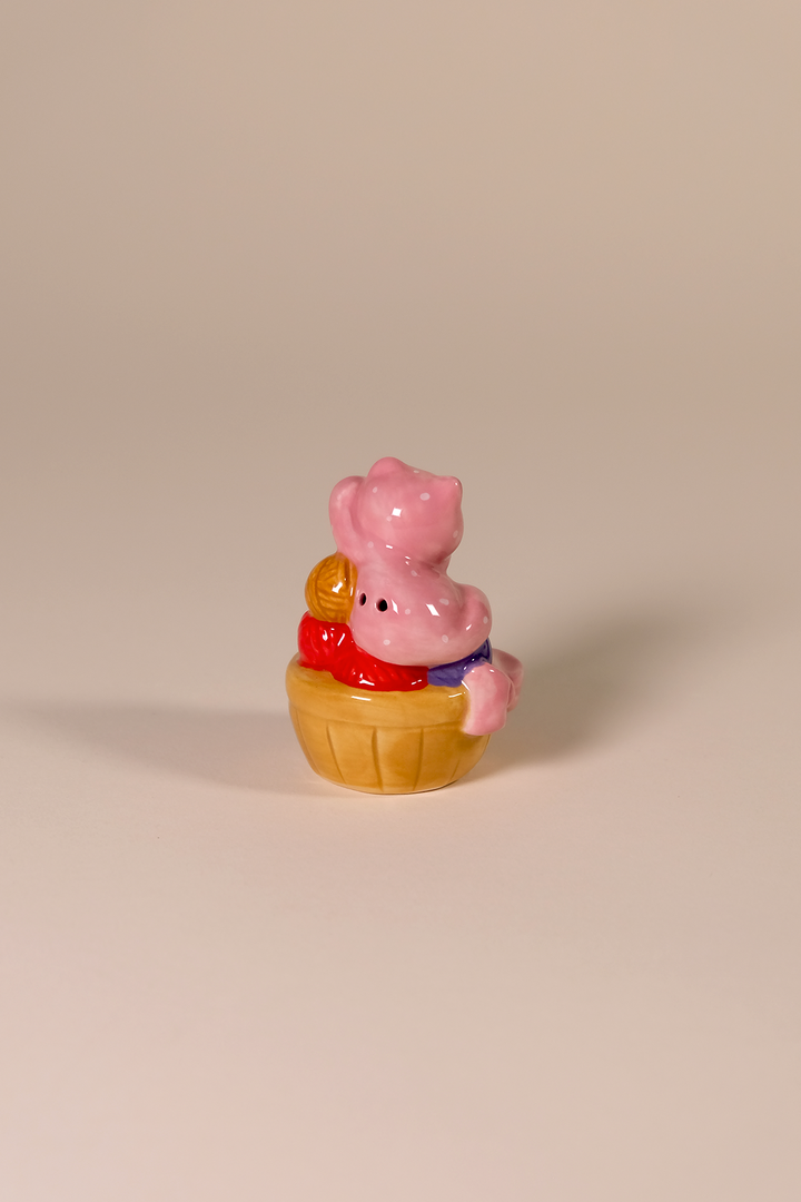 Strawberry Shortcake Purr-fect Knitting Time Salt and Pepper Set