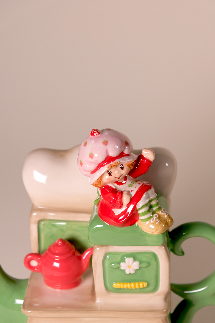 Strawberry Shortcake Tea on the Stove Teapot