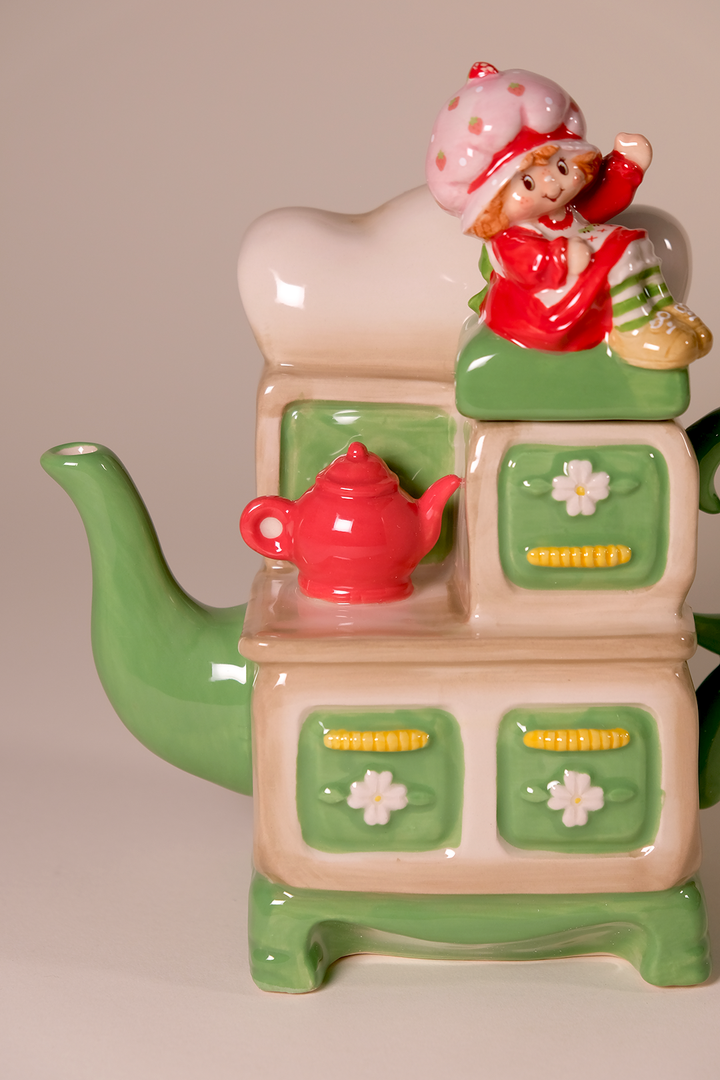 Strawberry Shortcake Tea on the Stove Teapot