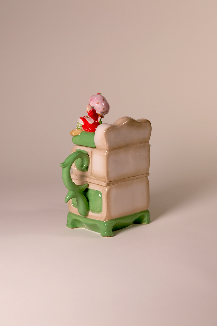 Strawberry Shortcake Tea on the Stove Teapot