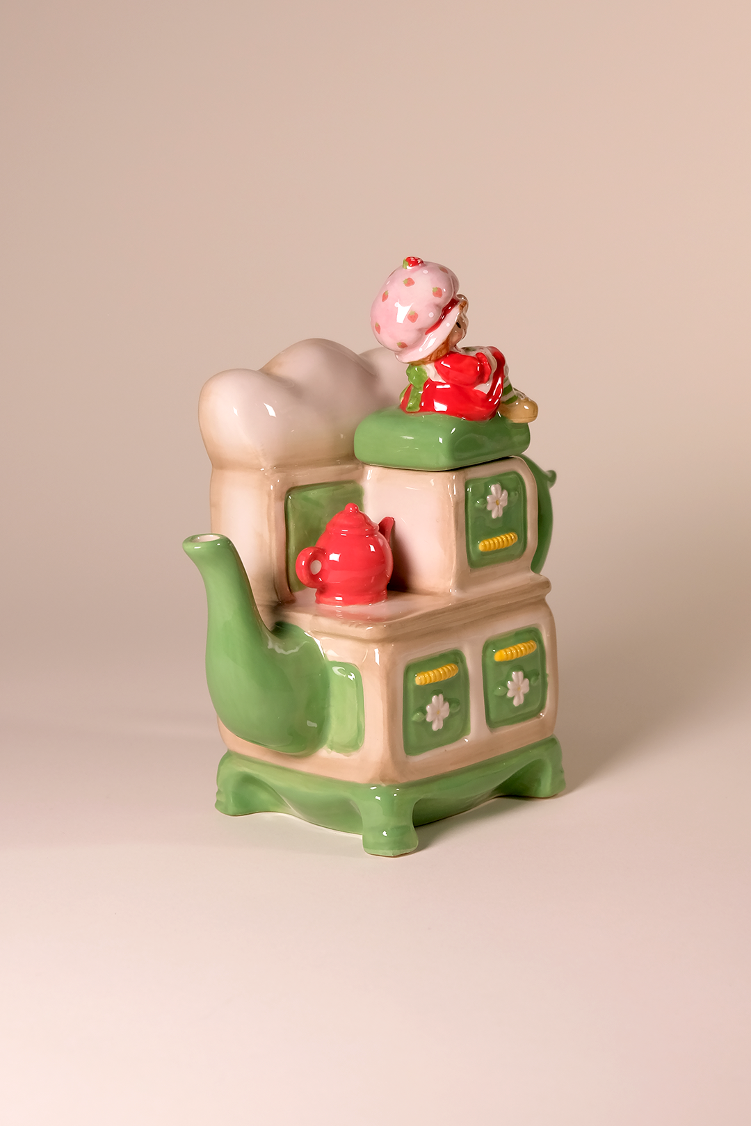 Strawberry Shortcake Tea on the Stove Teapot