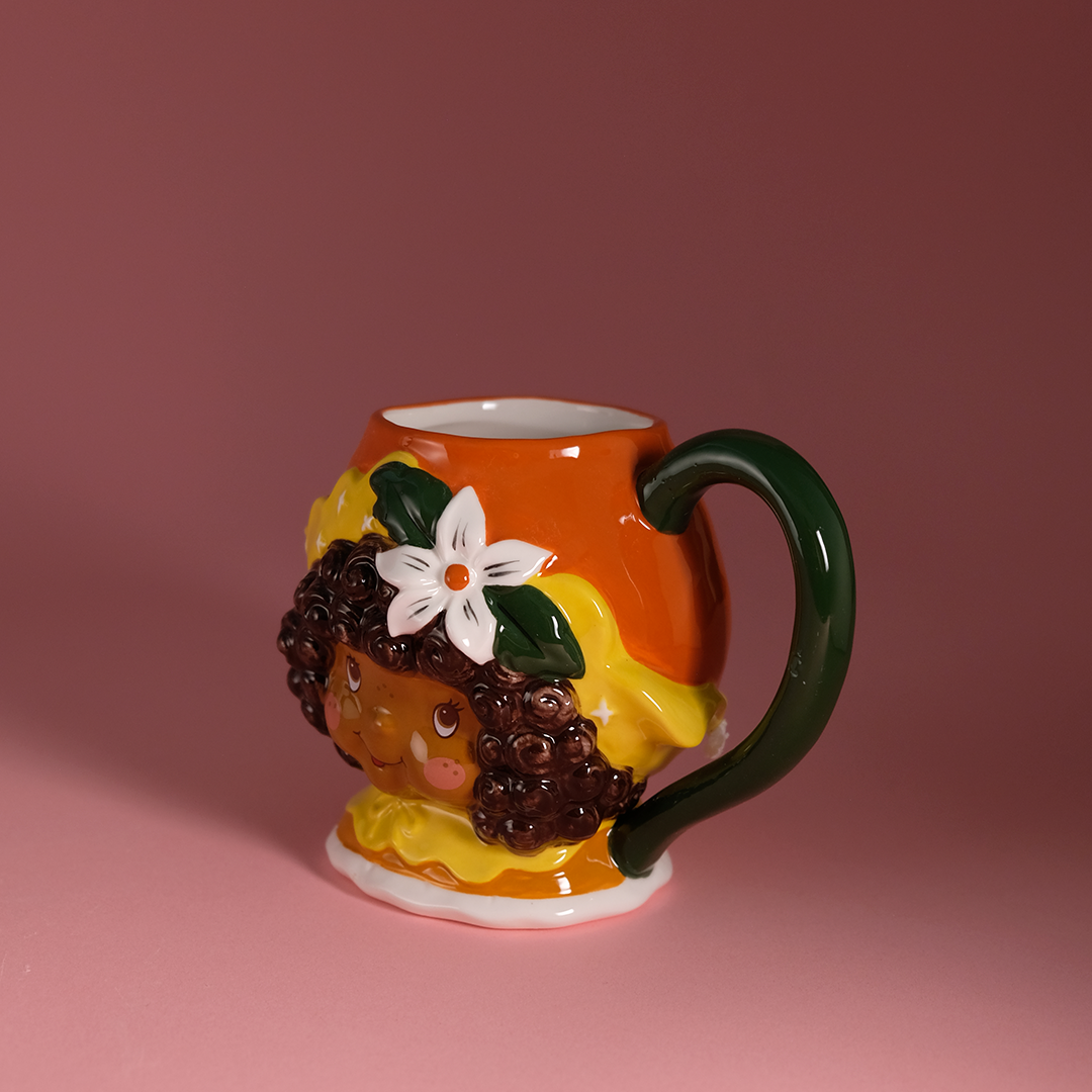 Orange Blossom Figural Mug