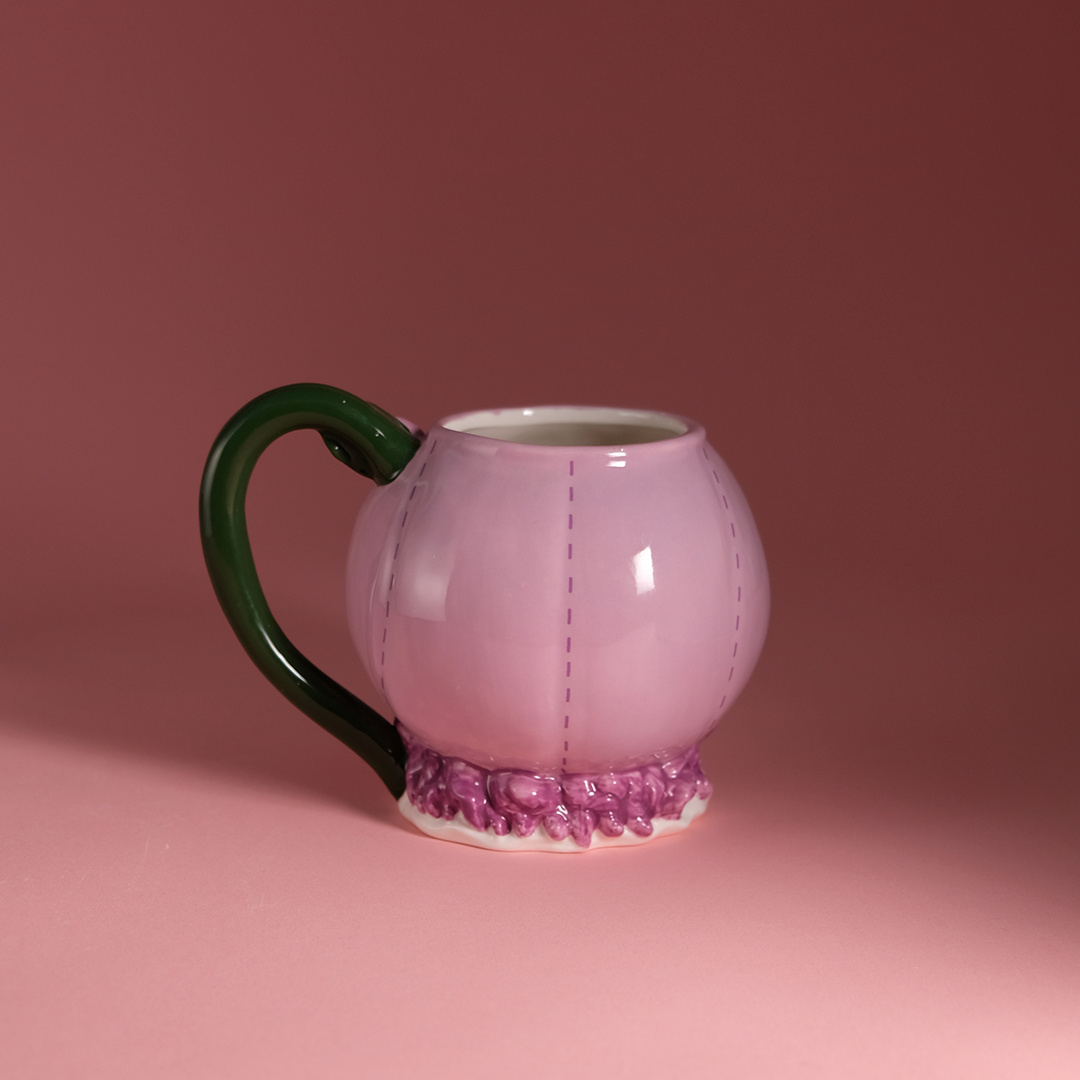 Mug Shaped Like Raspberry Raspberry Tart Figural Mug
