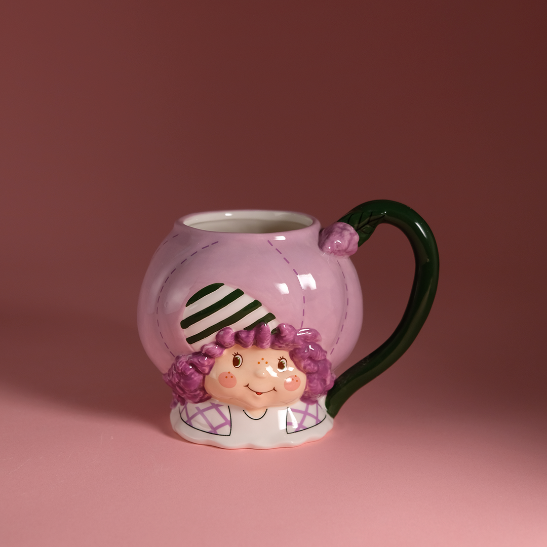 Mug Shaped Like Raspberry Raspberry Tart Figural Mug