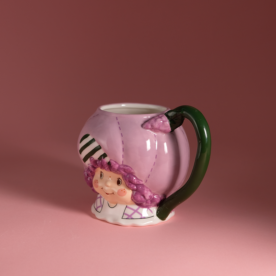 Mug Shaped Like Raspberry Raspberry Tart Figural Mug