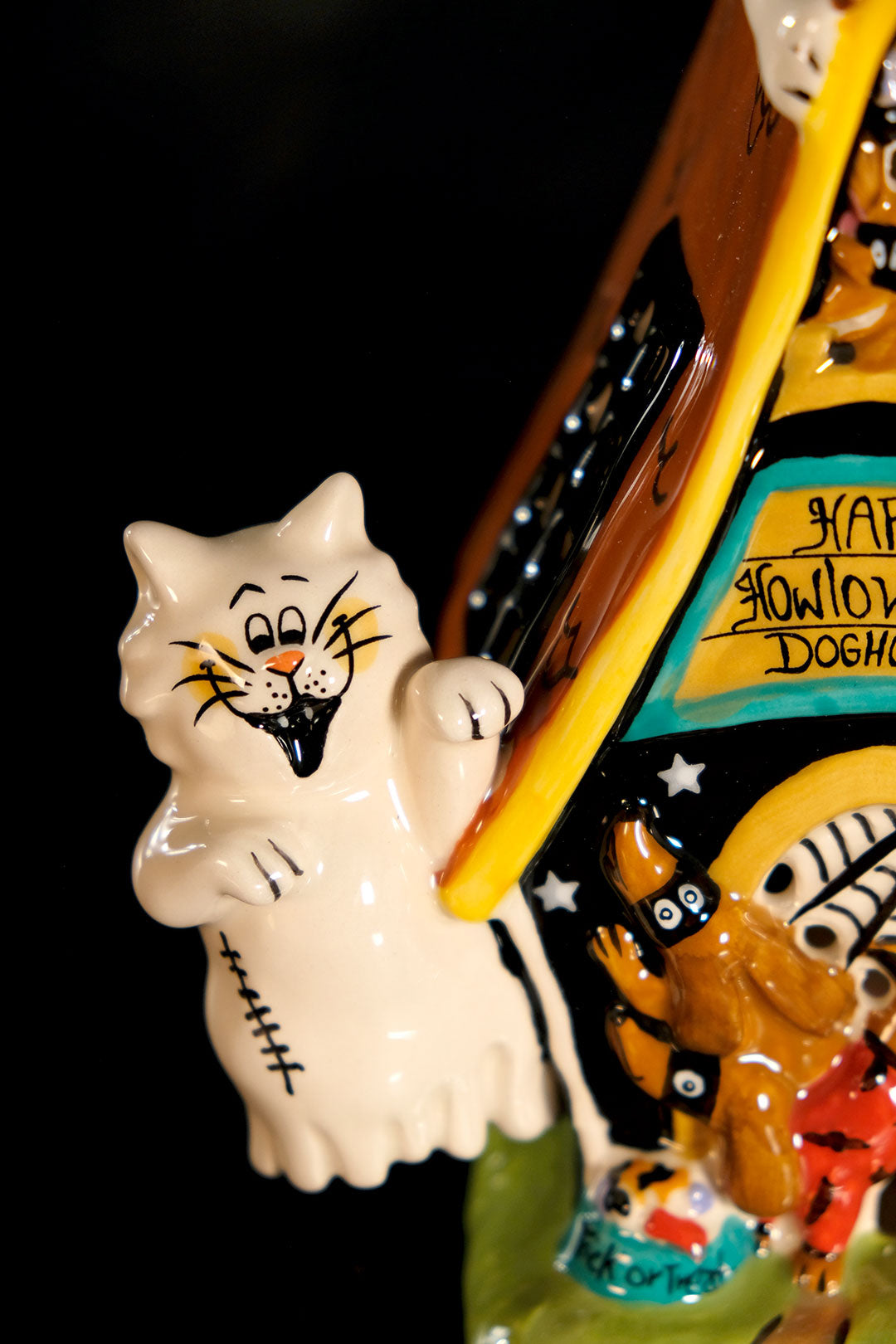 Happy Halloween Dog Candle House