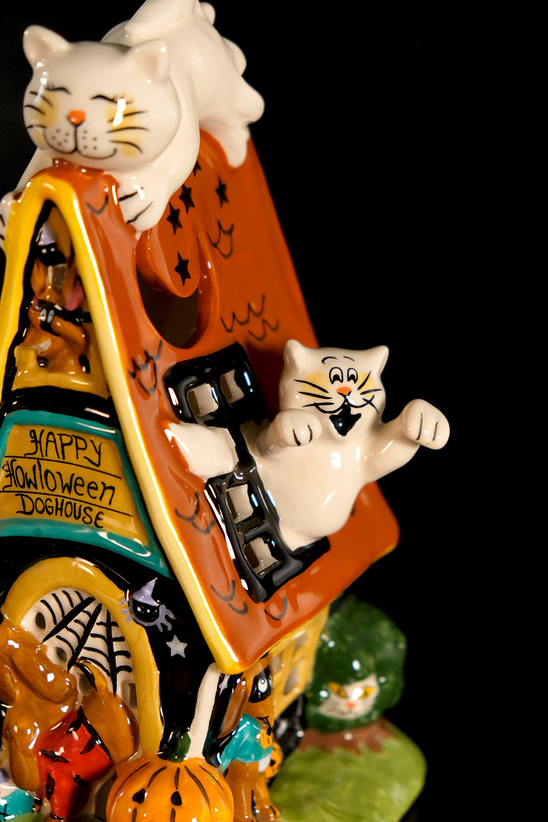 Happy Halloween Dog Candle House