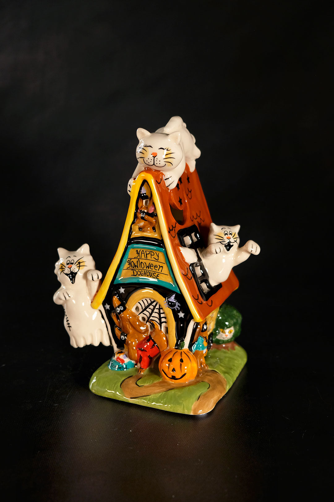 Happy Halloween Dog Candle House