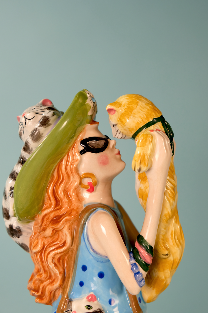 Crazy Cat Lady Figurine