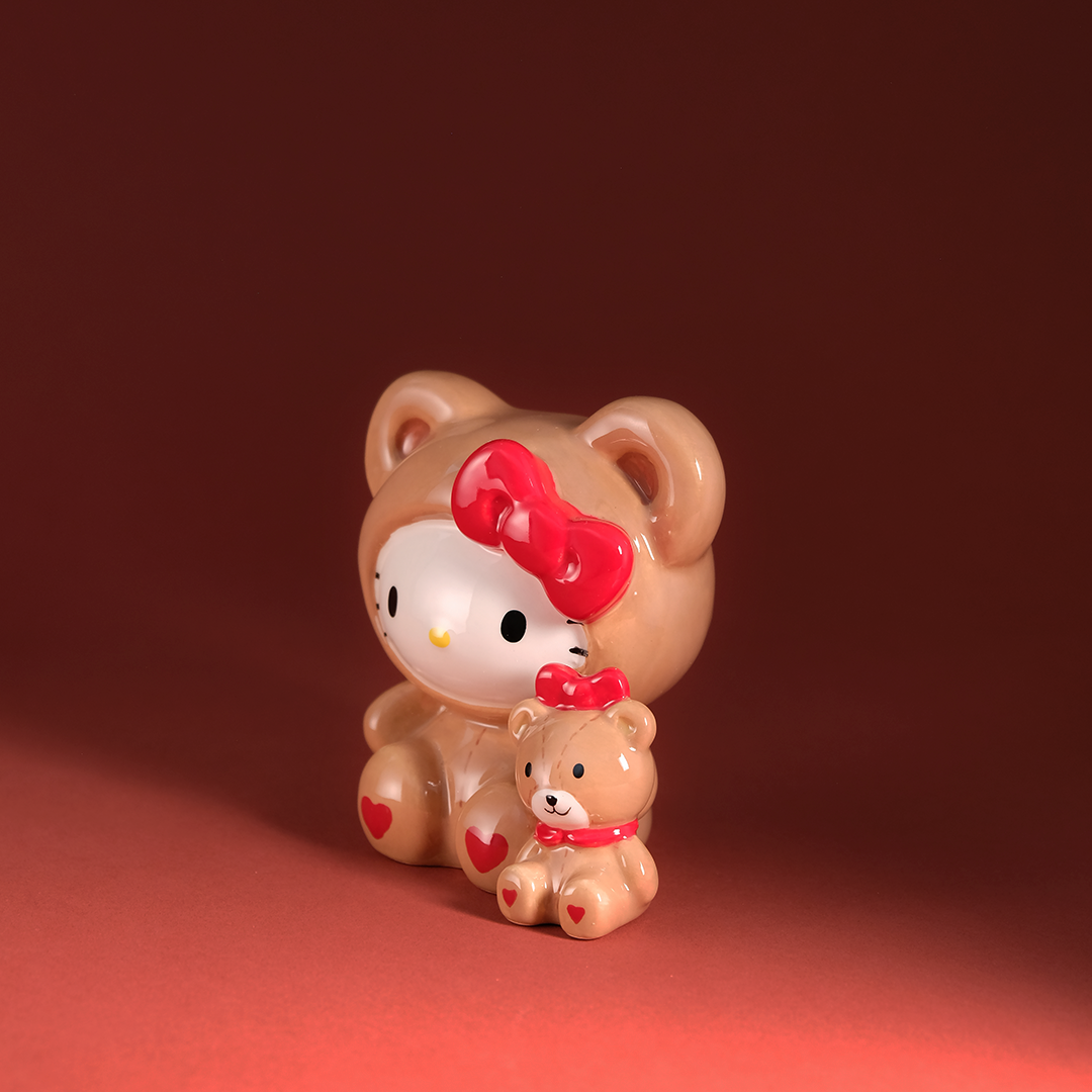 Hello Kitty and Teddy Bear Love Figurine