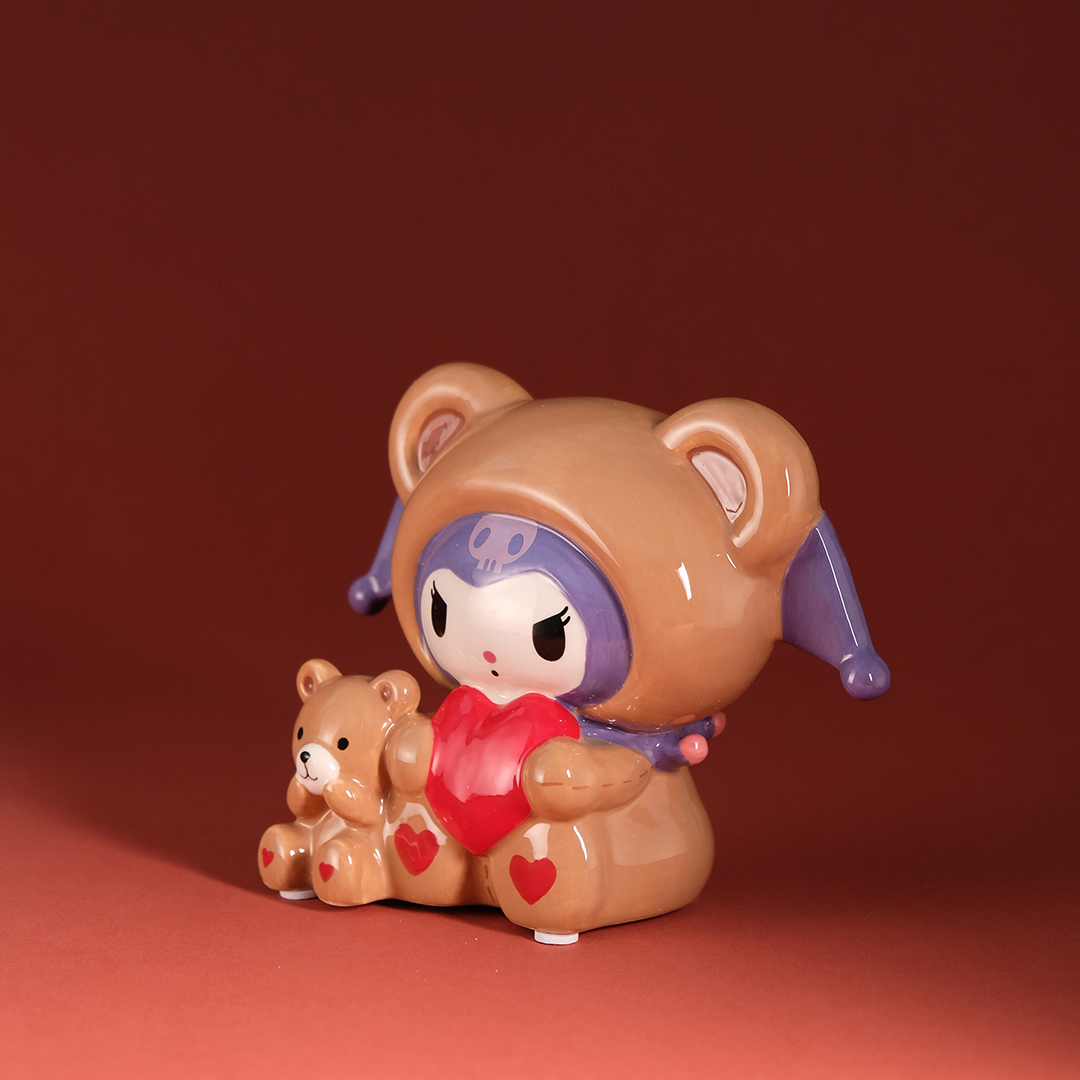 Kuromi and Teddy Bear Love Figurine