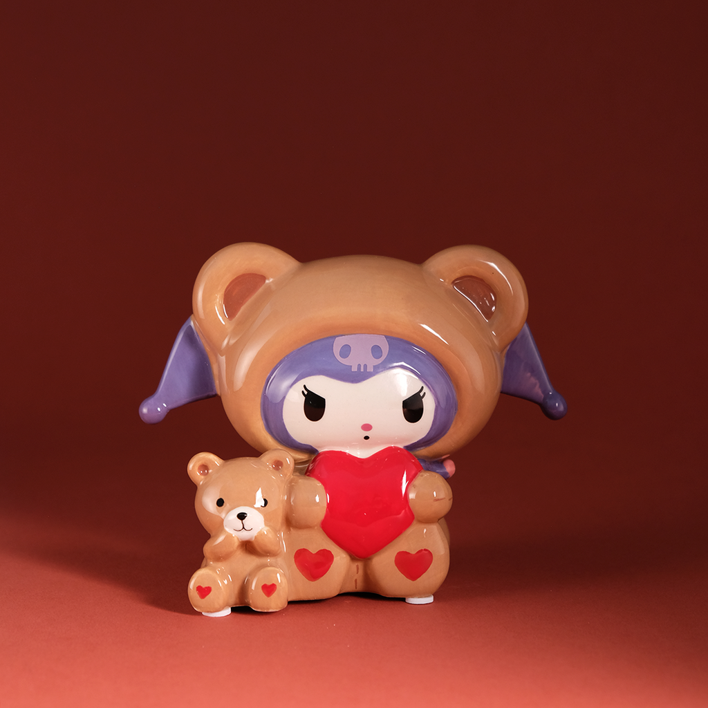 Kuromi and Teddy Bear Love Figurine