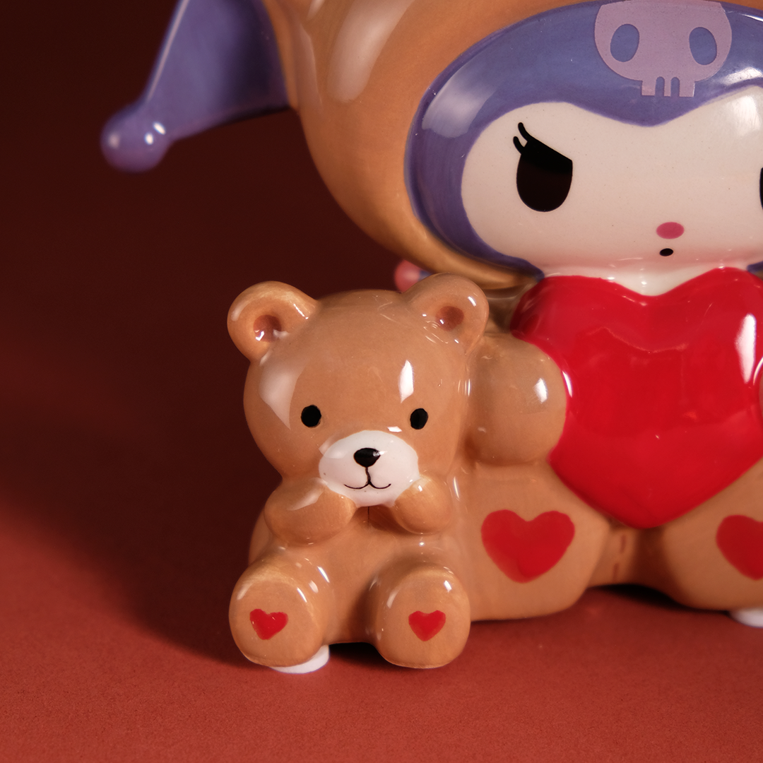 Kuromi and Teddy Bear Love Figurine