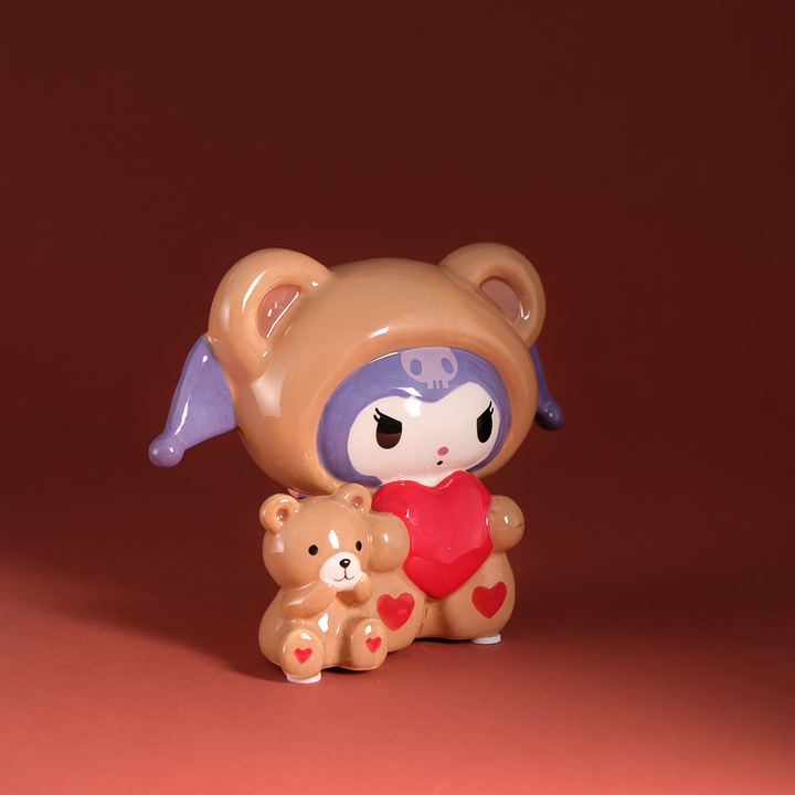 Kuromi and Teddy Bear Love Figurine