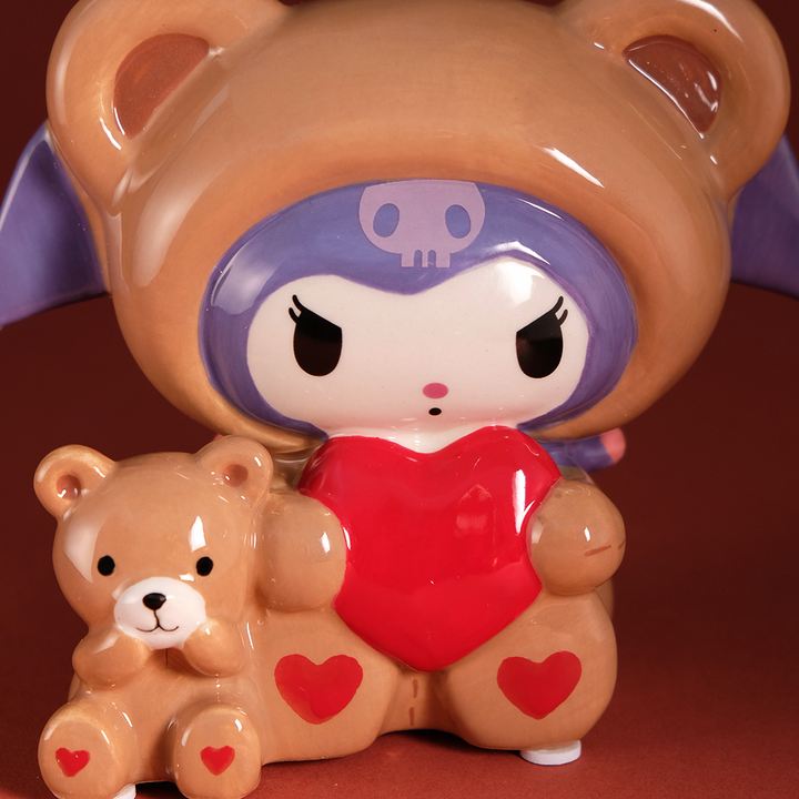 Kuromi and Teddy Bear Love Figurine