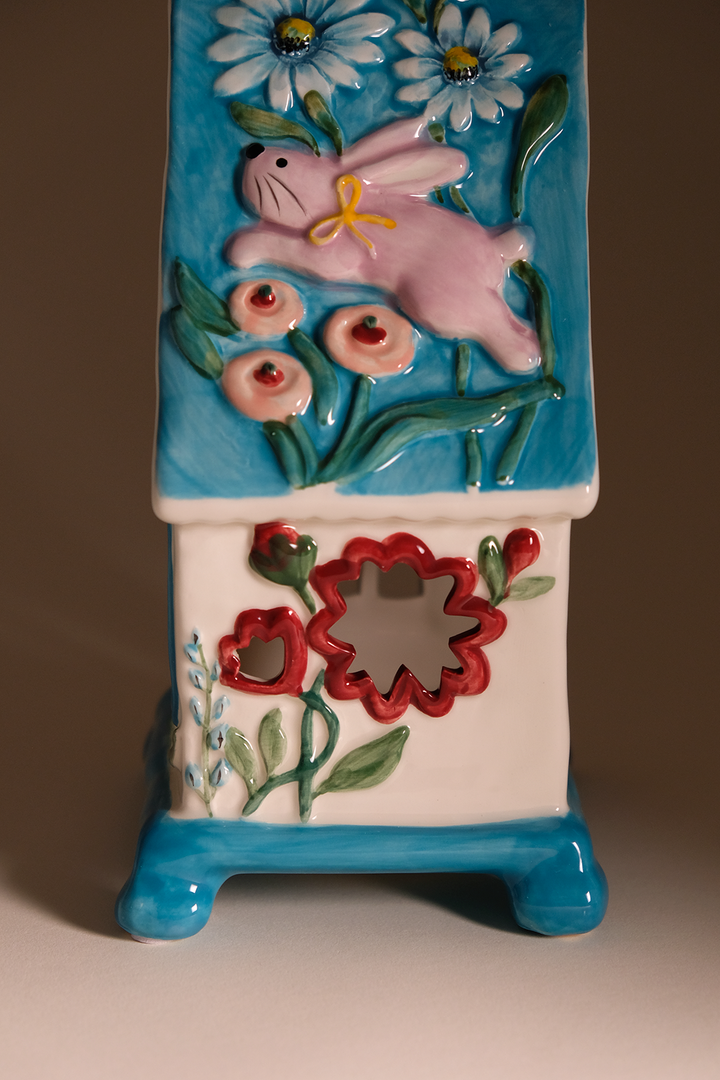 Daisy and Rabbit Candle House