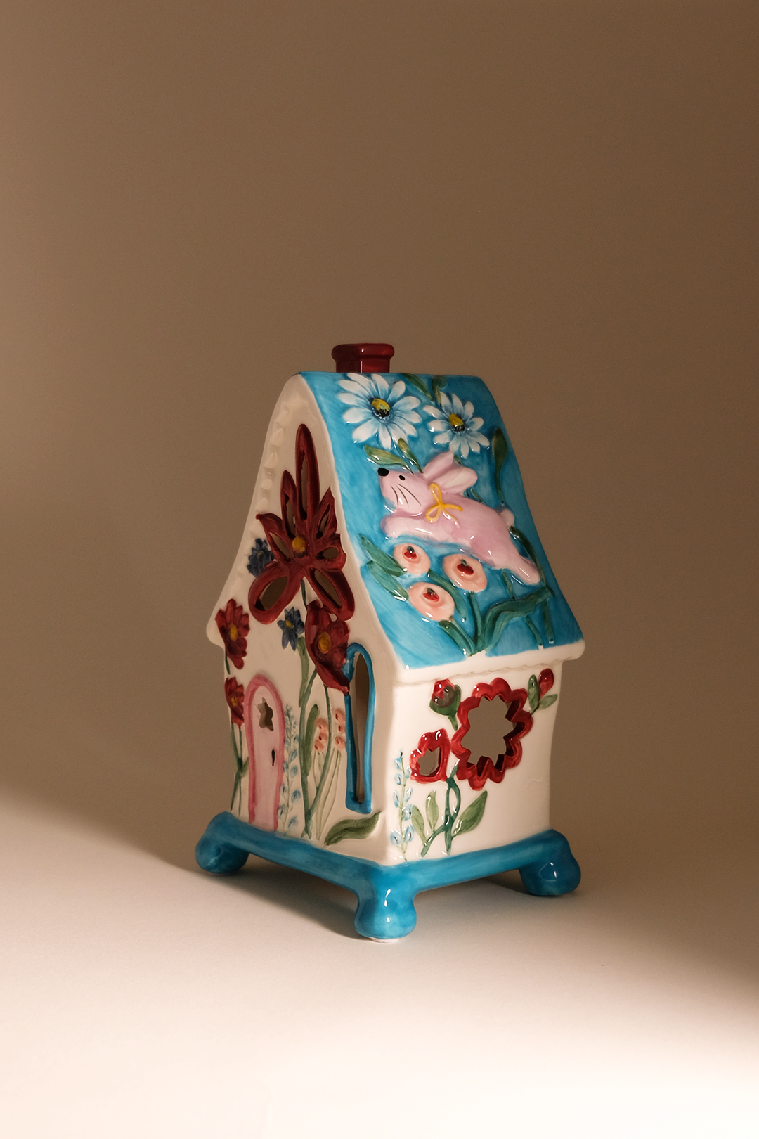 Daisy and Rabbit Candle House