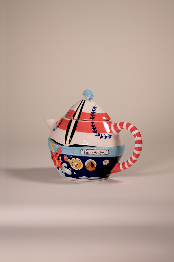 Tea On the Sea Sailboat Teapot