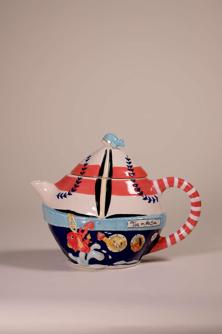 Tea On the Sea Sailboat Teapot