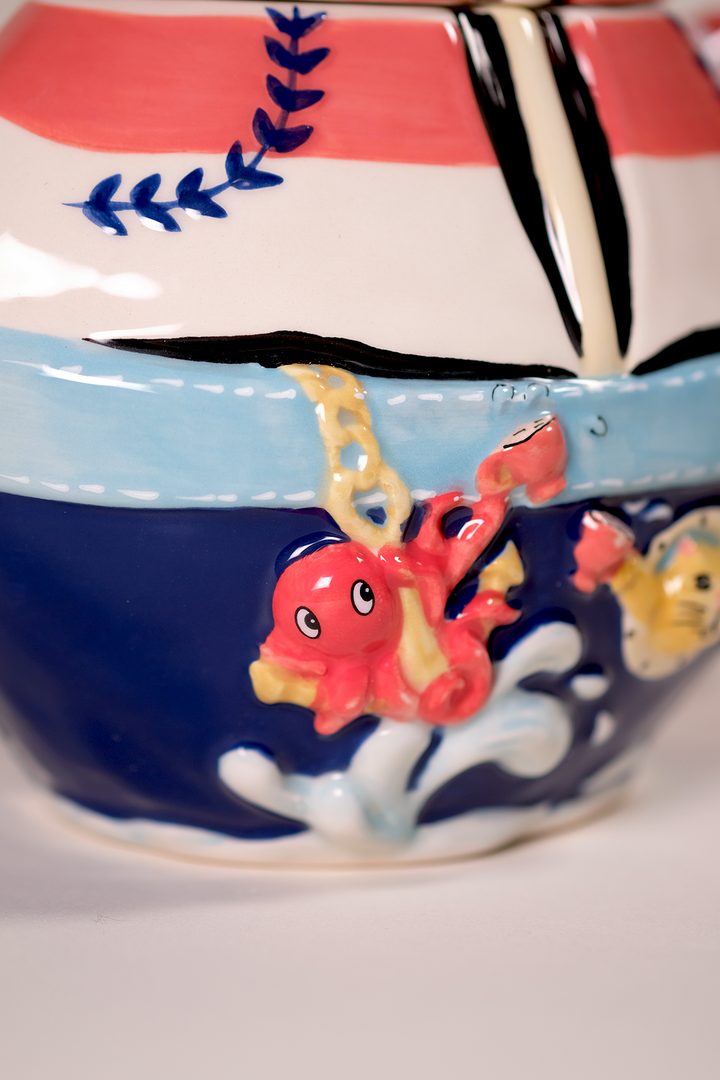 Tea On the Sea Sailboat Teapot