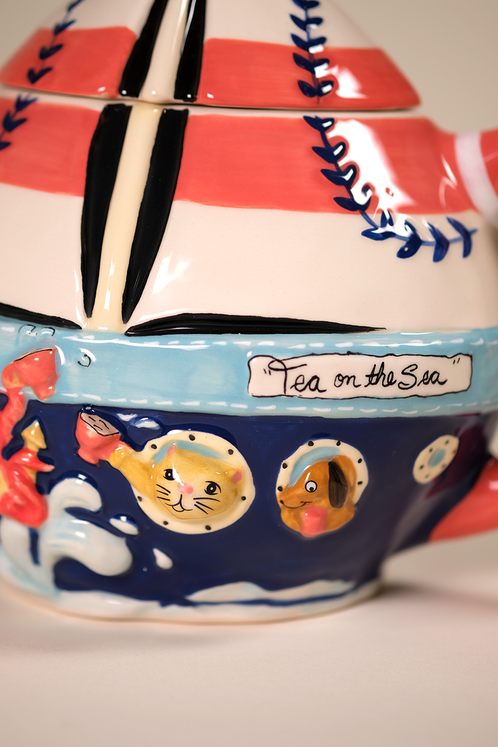 Tea On the Sea Sailboat Teapot