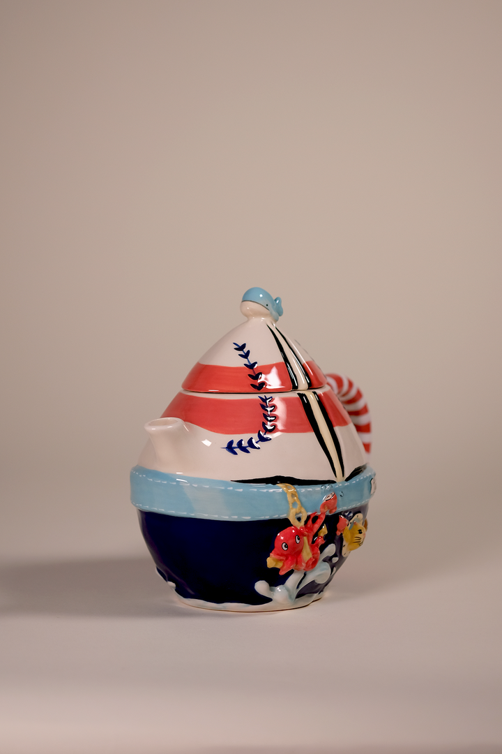 Tea On the Sea Sailboat Teapot