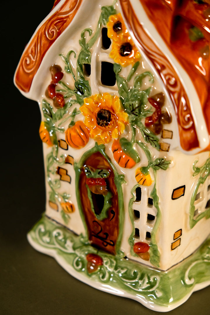 Pumpkin Spice Cottage Candle House
