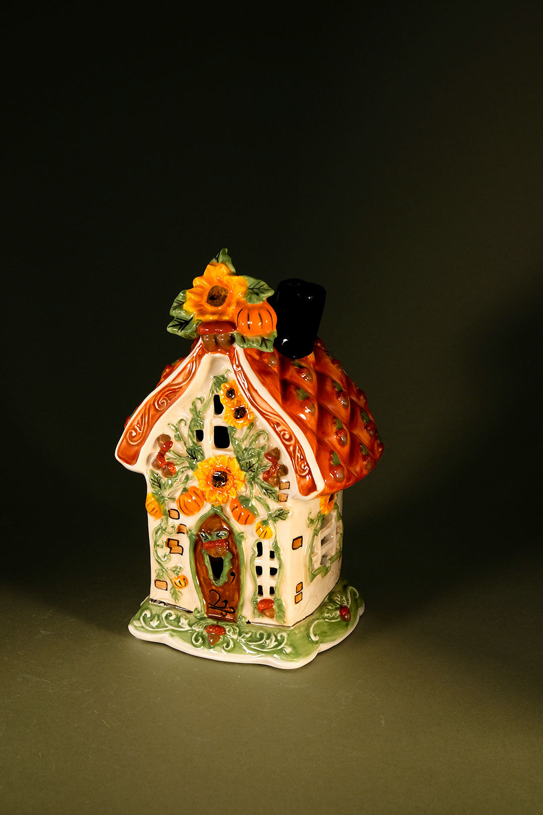 Pumpkin Spice Cottage Candle House