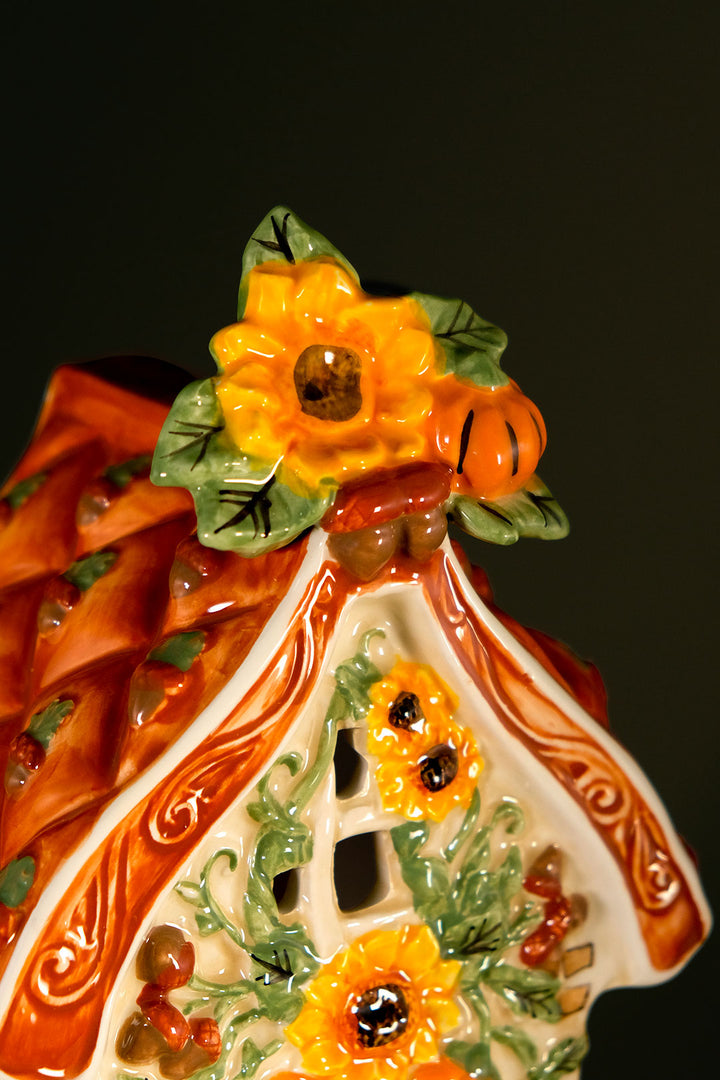 Pumpkin Spice Cottage Candle House