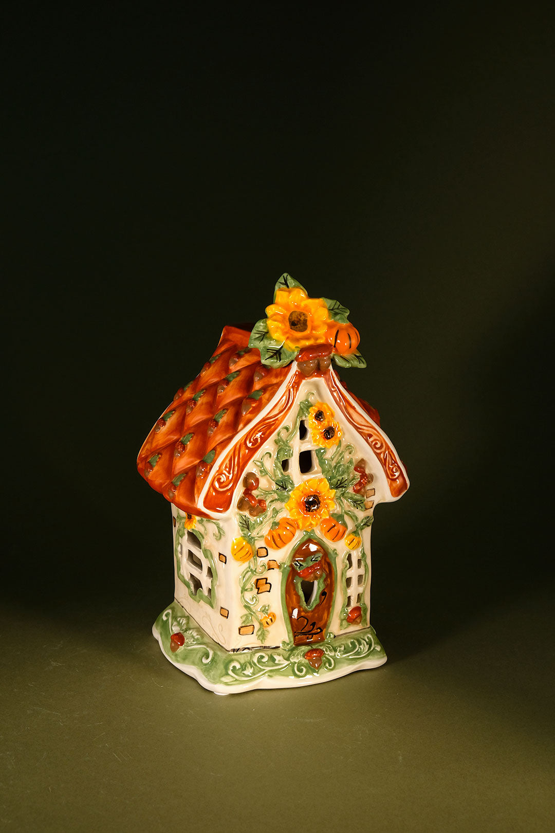 Pumpkin Spice Cottage Candle House