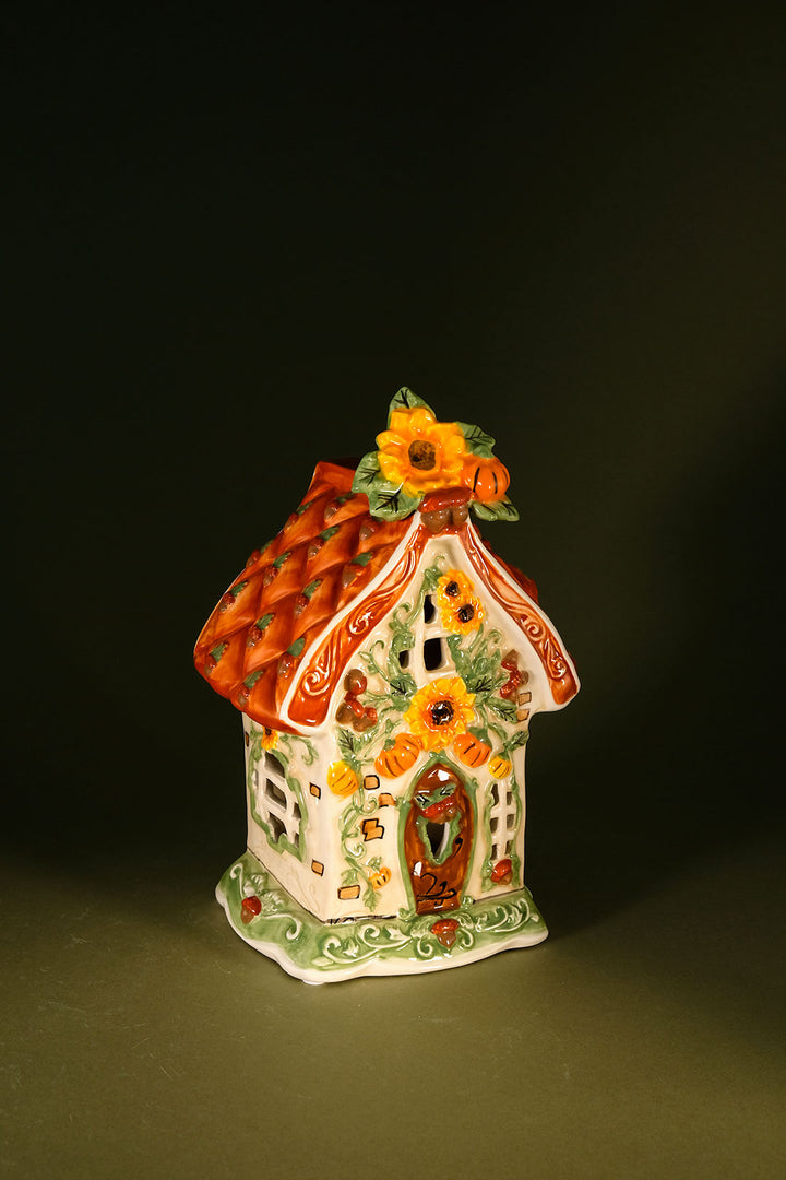 Pumpkin Spice Cottage Candle House