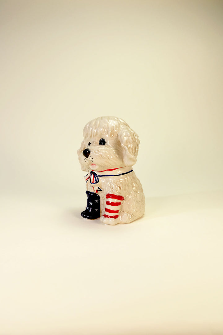 Happy 4th of July Dog Figurine
